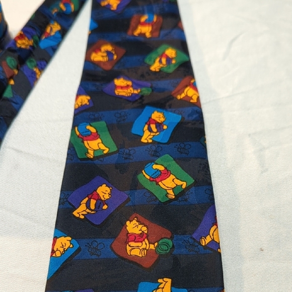 Blue and Orange Silk Patterned Ties - Picture 3 of 13